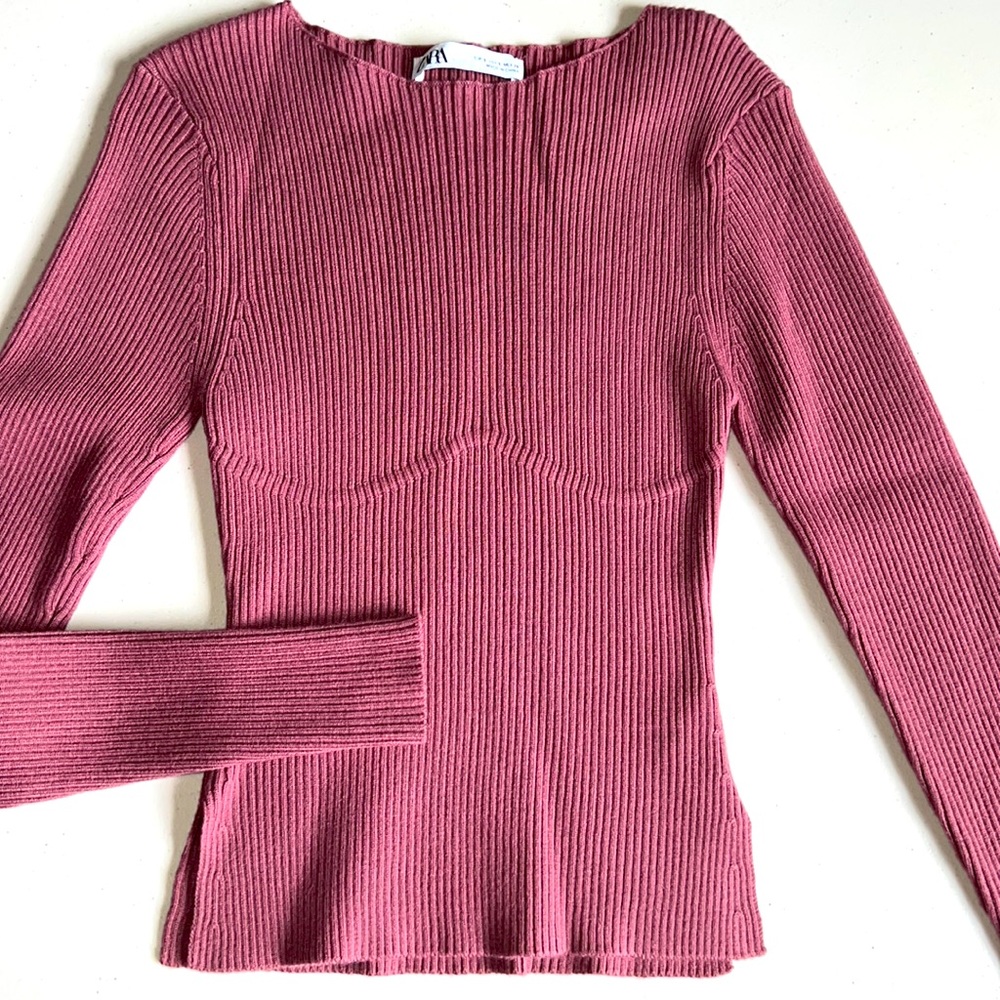ZARA mauve Sweater